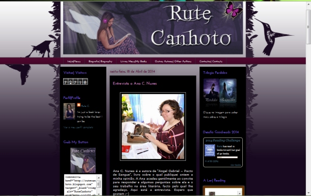 Rute Canhoto entrevista